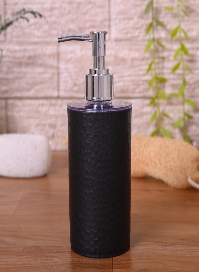 SHENRON Multipurpose Bathroom Soap Dispensers Refillable, Plastic Liquid Soap/Shampoo/Hand Wash Dispenser for Kitchen, Wash-Basin & Bathroom (Black), 250 Ml - Image 1